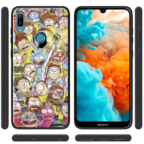 Чехол Boxface Honor 8A Rick and Morty все герои