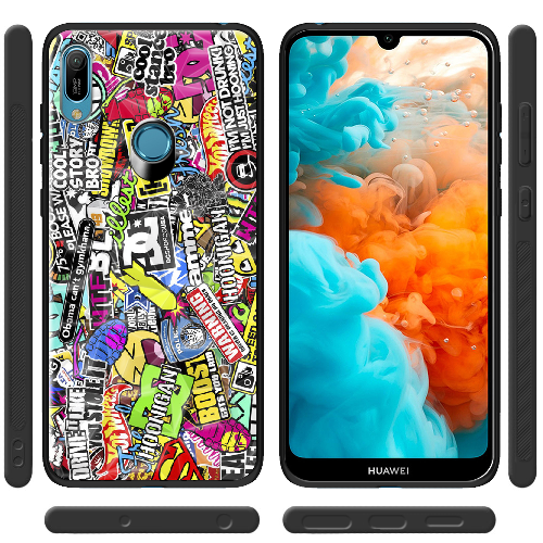 Чехол Boxface Honor 8A Multicolored Inscriptions