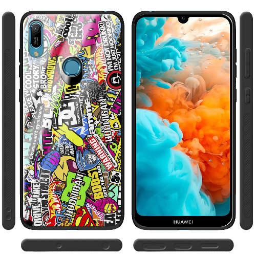 Чехол Boxface Honor 8A Multicolored Inscriptions