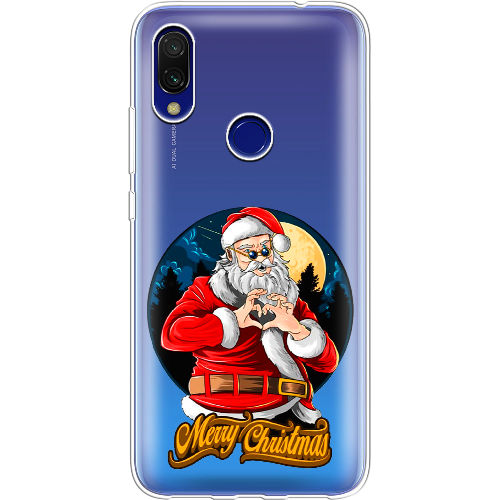 Чехол BoxFace Xiaomi Redmi 7 Cool Santa and heart