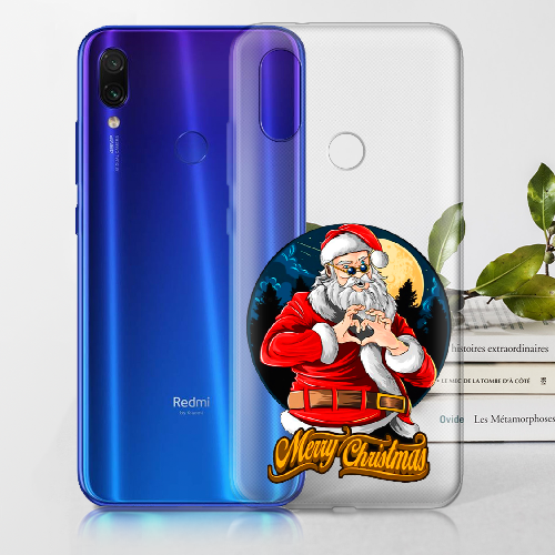 Чехол BoxFace Xiaomi Redmi 7 Cool Santa and heart