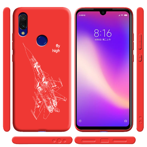 Чехол BoxFace Xiaomi Redmi 7 Військовий літак