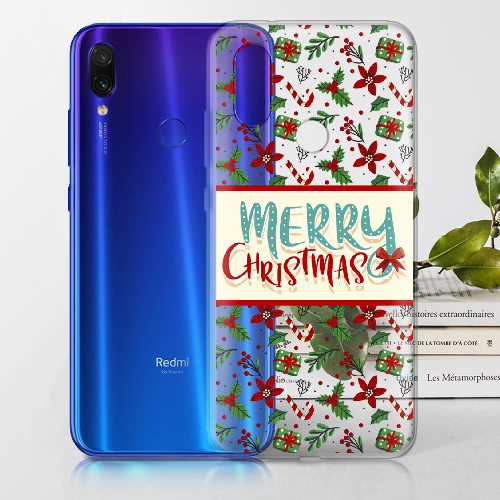 Чехол BoxFace Xiaomi Redmi 7 Vintage Christmas Congratulation