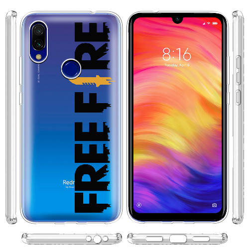 Чехол BoxFace Xiaomi Redmi 7 Черный Free Fire