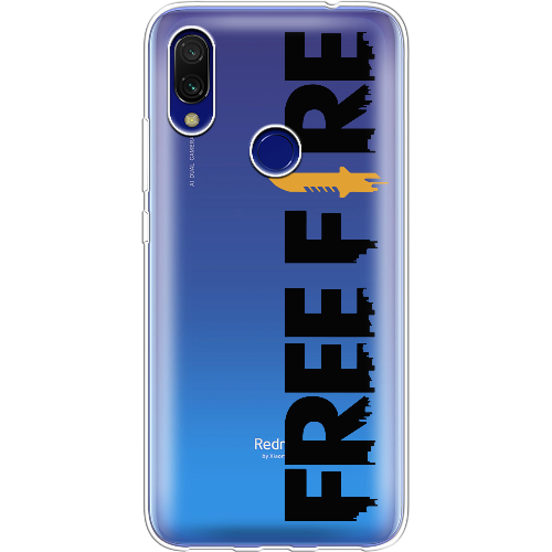 Чехол BoxFace Xiaomi Redmi 7 Черный Free Fire