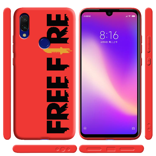 Чехол BoxFace Xiaomi Redmi 7 Черный Free Fire