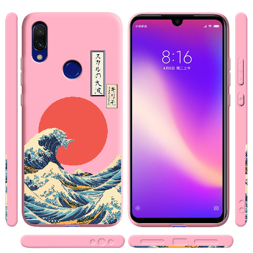 Чехол BoxFace Xiaomi Redmi 7 Большая волна в Канагаве