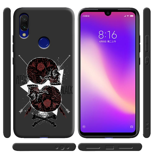 Чехол BoxFace Xiaomi Redmi 7 Pitch black