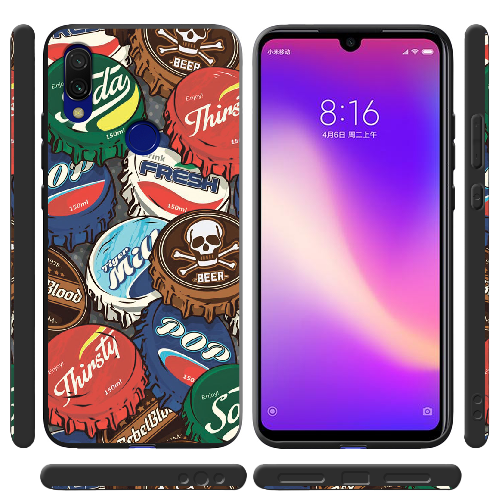 Чехол BoxFace Xiaomi Redmi 7 Drink Lids