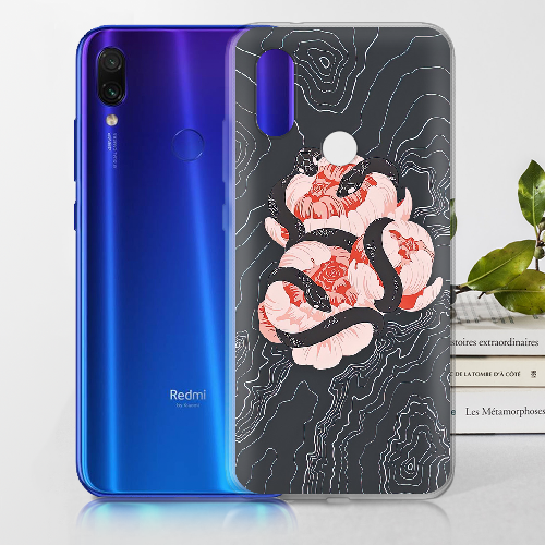 Чехол BoxFace Xiaomi Redmi 7 Snake Rose