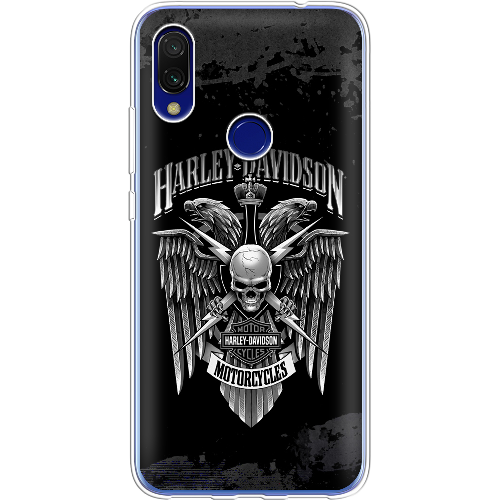 Чехол BoxFace Xiaomi Redmi 7 Harley Davidson skull and eagles