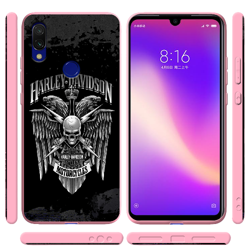 Чехол BoxFace Xiaomi Redmi 7 Harley Davidson skull and eagles