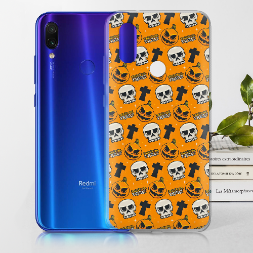 Чехол BoxFace Xiaomi Redmi 7 Хэллоуин Кошелек или жизнь