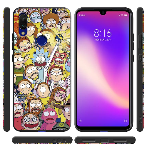 Чехол BoxFace Xiaomi Redmi 7 Rick and Morty все герои