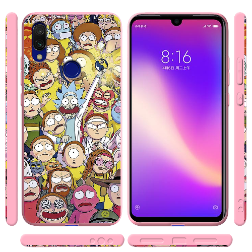 Чехол BoxFace Xiaomi Redmi 7 Rick and Morty все герои