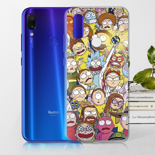 Чехол BoxFace Xiaomi Redmi 7 Rick and Morty все герои