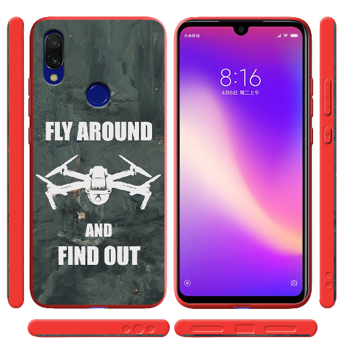 Чехол BoxFace Xiaomi Redmi 7 Дрон Fly Around