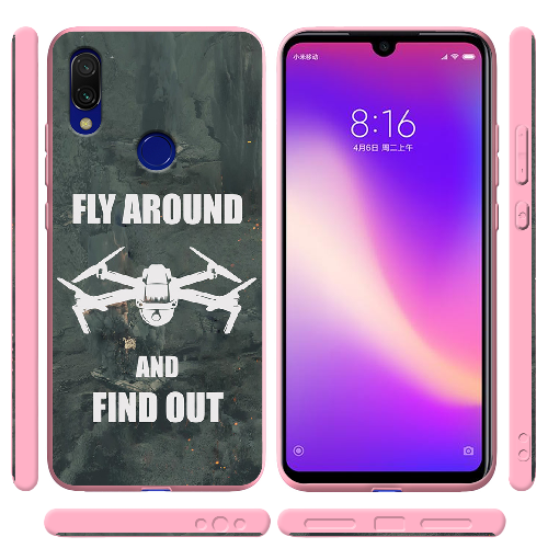 Чехол BoxFace Xiaomi Redmi 7 Дрон Fly Around