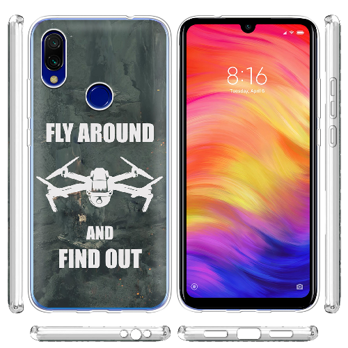 Чехол BoxFace Xiaomi Redmi 7 Дрон Fly Around