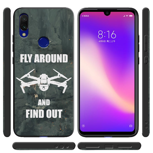 Чехол BoxFace Xiaomi Redmi 7 Дрон Fly Around