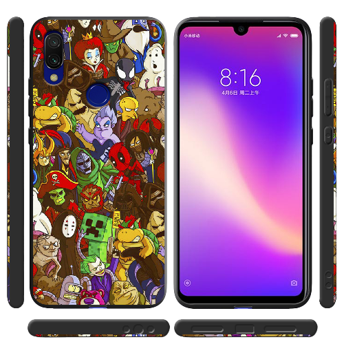 Чехол BoxFace Xiaomi Redmi 7 Злодеи