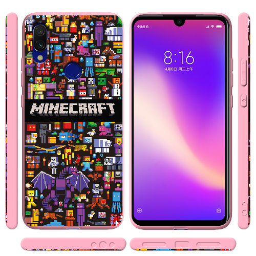 Чехол BoxFace Xiaomi Redmi 7 Minecraft Mobbery