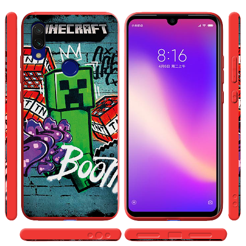 Чехол BoxFace Xiaomi Redmi 7 Minecraft Graffiti