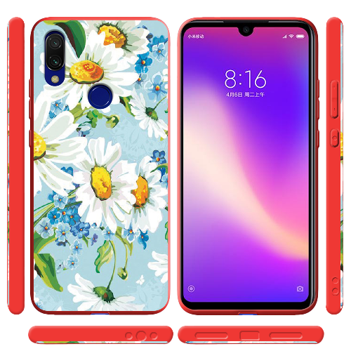 Чехол BoxFace Xiaomi Redmi 7 букет ромашек