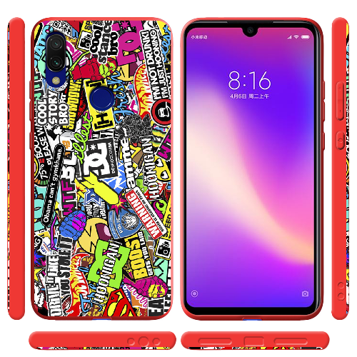 Чехол BoxFace Xiaomi Redmi 7 Multicolored Inscriptions