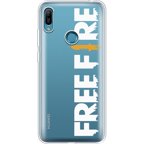 Чехол Boxface Huawei Y6 Prime 2019 Белый Free Fire