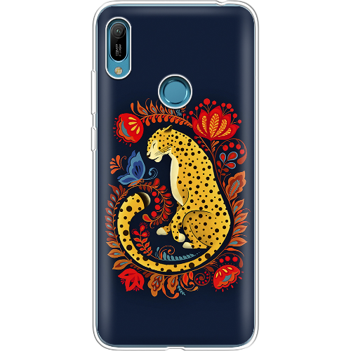 Чехол Boxface Huawei Y6 Prime 2019 Petrykivka Leopard