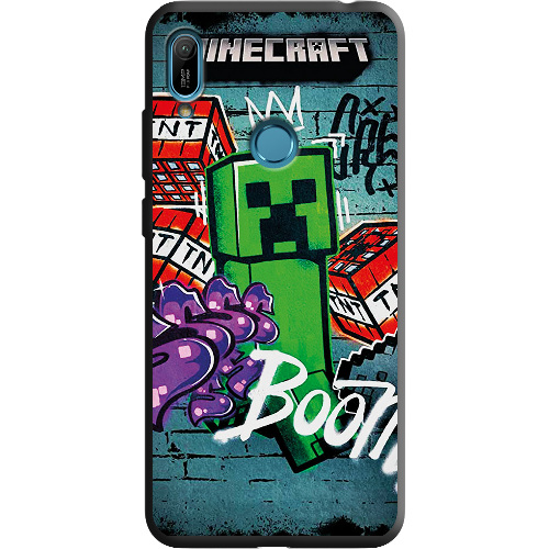 Чехол Boxface Huawei Y6 Prime 2019 Minecraft Graffiti