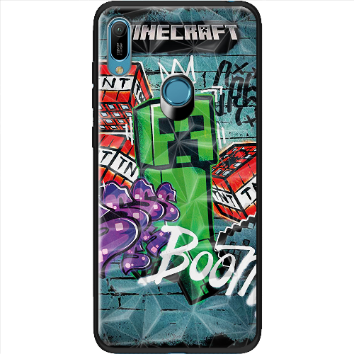 Чехол Boxface Huawei Y6 Prime 2019 Minecraft Graffiti