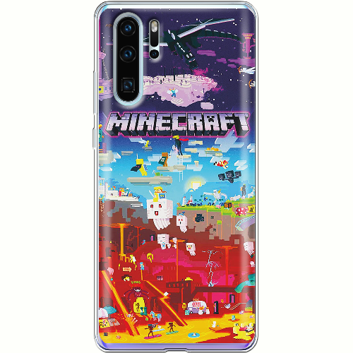 Чехол Boxface Huawei P30 Pro Minecraft World Beyond