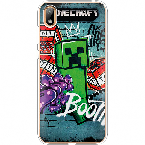 Чехол Boxface Huawei Y5 2019 Minecraft Graffiti