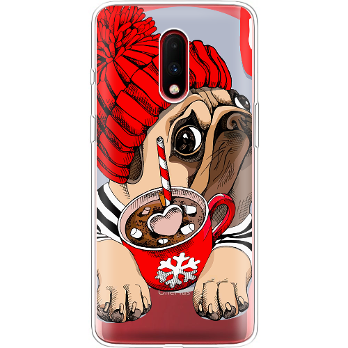 Чехол BoxFace OnePlus 7 Winter Puggy