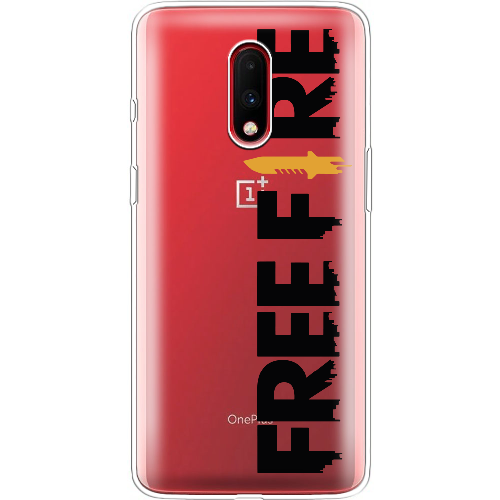 Чехол BoxFace OnePlus 7 Черный Free Fire