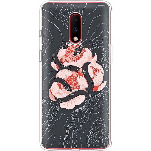 Чехол BoxFace OnePlus 7 Snake Rose