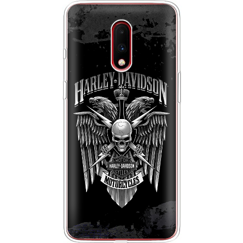 Чехол BoxFace OnePlus 7 Harley Davidson skull and eagles