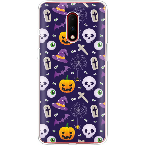 Чехол BoxFace OnePlus 7 Halloween Purple Mood