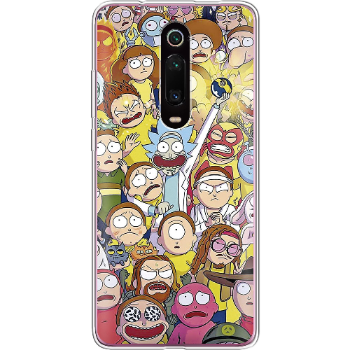 Чехол BoxFace Xiaomi Mi 9T / Mi 9T Pro Rick and Morty все герои