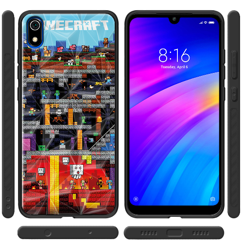 Чехол BoxFace Xiaomi Redmi 7A Minecraft Lode Runner