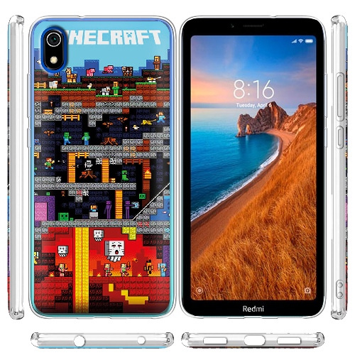 Чехол BoxFace Xiaomi Redmi 7A Minecraft Lode Runner