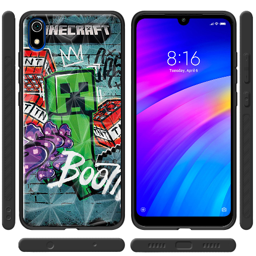 Чехол BoxFace Xiaomi Redmi 7A Minecraft Graffiti