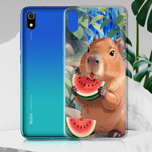 Чехол BoxFace Xiaomi Redmi 7A Капибара з кавуном