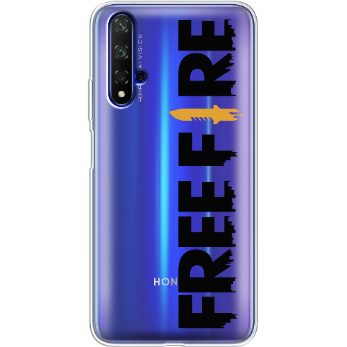 Чехол BoxFace Honor 20 Черный Free Fire