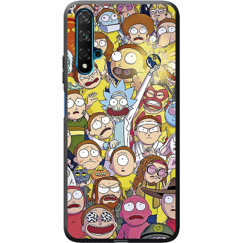 Чехол BoxFace Honor 20 Rick and Morty все герои