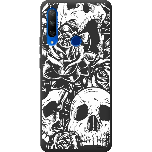 Чехол BoxFace Honor 9X Skull and Roses