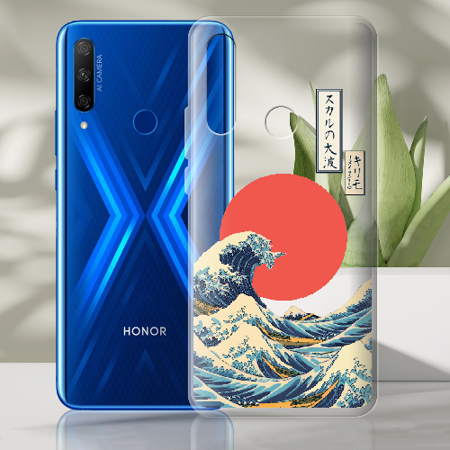 Чехол BoxFace Honor 9X Большая волна в Канагаве