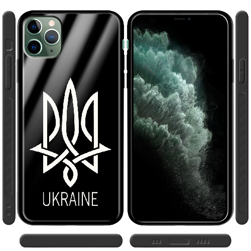 Чехол BoxFace iPhone 11 Pro Max Тризуб монограмма UKRAINE